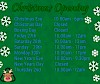 Christmas Opening Hours