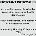 ID requirements at the venue