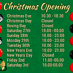 Christmas '25 Opening Hours